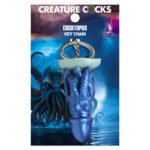 Cocktopus Keychain – Blue Silicone Octopus Novelty Item - Image 5