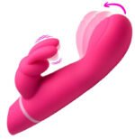 Come Hither Silicone Rabbit Vibrator – Pink, Rechargeable, Dual Motor - Image 2