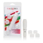 Compact Waterproof Personal Travel Massager With 4 Tips - White - Image 3