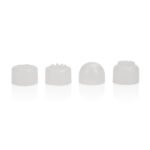 Compact Waterproof Personal Travel Massager With 4 Tips - White - Image 6