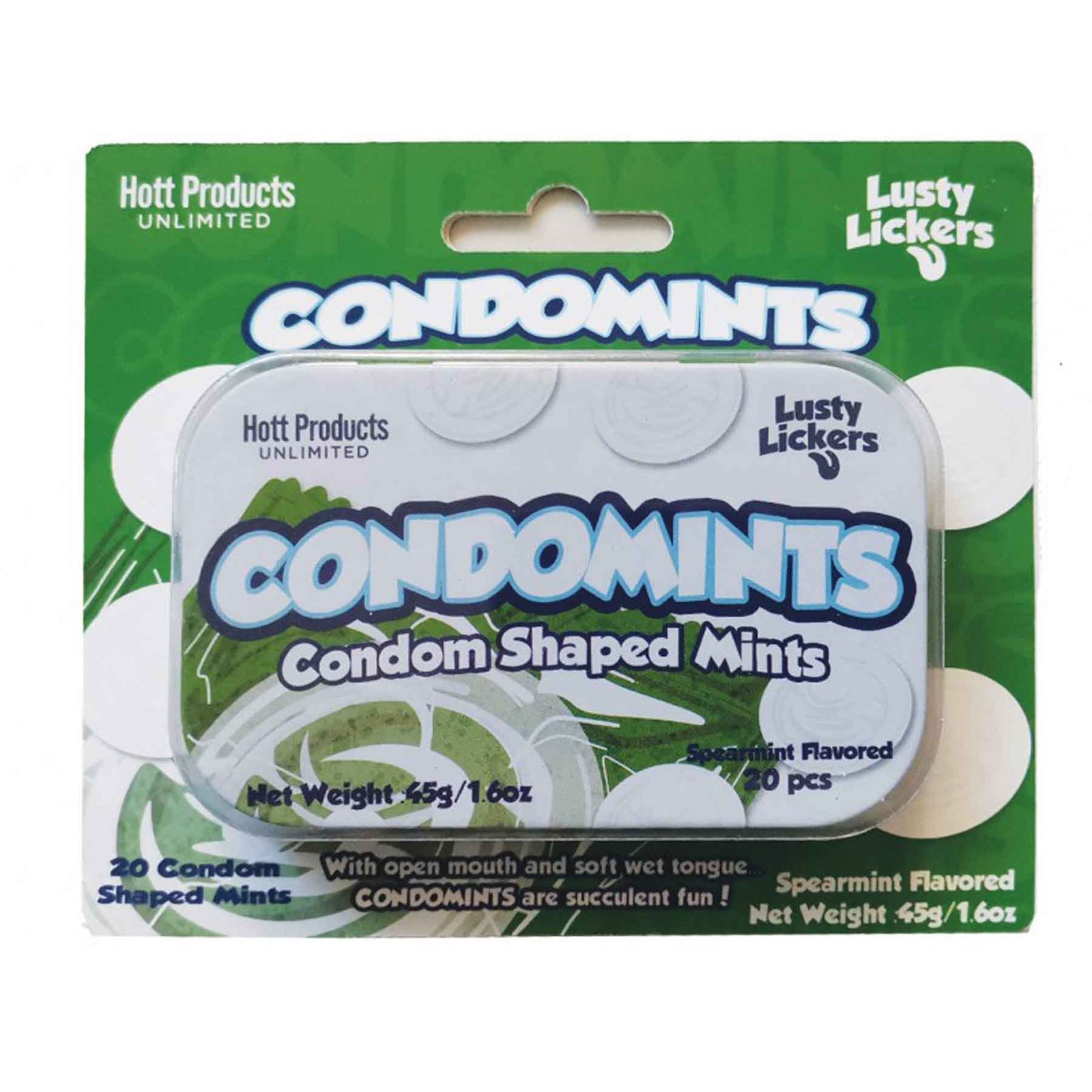 condomints-spearmints-flavor-condoms-shaped-mints-display Condomints Spearmints Flavor Condoms Shaped Mints Display - Image 1