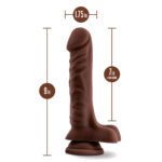 Coverboy The DJ Realistic Dildo – Brown, TPE, Phthalate-Free - Image 4