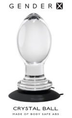 Crystal Ball Clear Anal Plug with Silicone Suction Cup – Waterproof ABS Plastic - Image 3