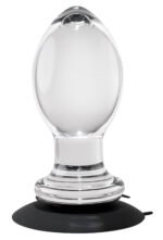 Crystal Ball Clear Anal Plug with Silicone Suction Cup – Waterproof ABS Plastic - Image 6