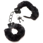 Cuffed in Fur Furry Handcuffs - Black - Image 3