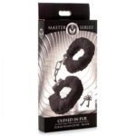 Cuffed in Fur Furry Handcuffs - Black - Image 5