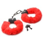 Cuffed in Fur Furry Handcuffs - Red - Image 5