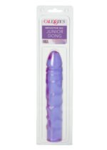 Junior Dong Reflective Gel Dildo – Purple, 7.5 in, Waterproof - Image 5