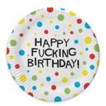 X-Rated Birthday Party Plates 8 Count