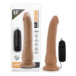 Dr. Skin 8.5 Inch Vibrating Realistic Cock with Suction Cup – Mocha - Image 2