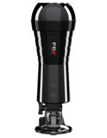 PDX Elite Cock Compressor Vibrating Stroker – Beige - Image 3