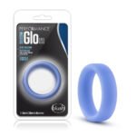 Performance - Silicone Glo Cock Ring - Blue Glow - Image 2