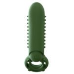 O Yeah Rechargeable Silicone Vibrating Cock Ring – Green - Image 3