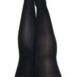 Dana Lynn - Ribbed Thigh High - Size D - Black