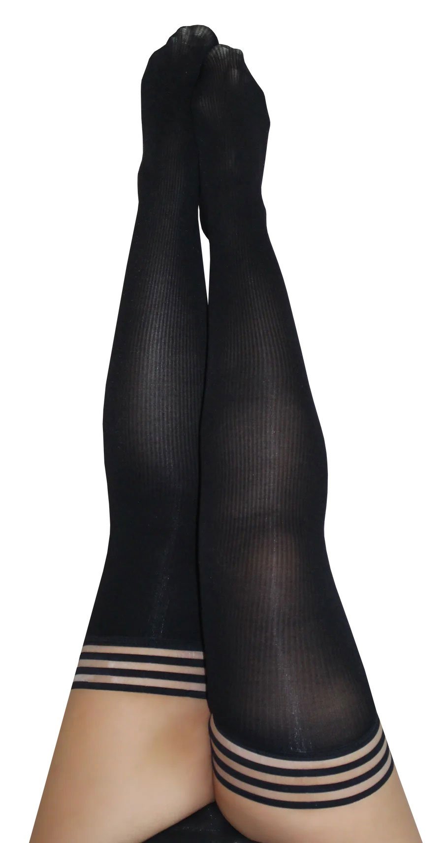 dana-lynn-ribbed-thigh-high-size-d-black Dana Lynn - Ribbed Thigh High - Size D - Black - Image 1