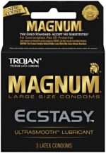 Trojan Magnum Ecstasy Lubricated Condoms – 3 Pack