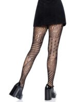 Leg Avenue Doll Net Tights – Black, One Size - Image 2