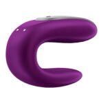 Satisfyer Double Fun Couples Vibrator – Violet - Image 2