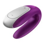 Satisfyer Double Fun Couples Vibrator – Violet - Image 5
