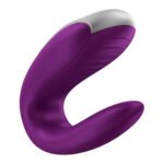 Satisfyer Double Fun Couples Vibrator – Violet - Image 6