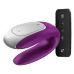 Satisfyer Double Fun Couples Vibrator – Violet - Image 7