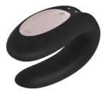 Satisfyer Double Joy Couples Vibrator – Black - Image 4