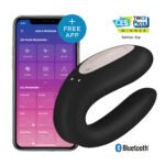 Satisfyer Double Joy Couples Vibrator – Black - Image 5