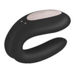 Satisfyer Double Joy Couples Vibrator – Black - Image 7
