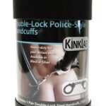 Double-Lock Police-Style Handcuffs Black