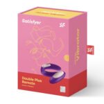 Double Plus Remote Rechargeable Vibrating Couples Ring – Purple - Image 6