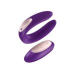 Double Plus Remote Rechargeable Vibrating Couples Ring – Purple - Image 7