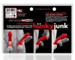 HunkyJunk Double Thruster Silicone and TPR Strap-On – Tar Ice
