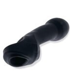 HunkyJunk Double Thruster Silicone and TPR Strap-On – Tar Ice - Image 4
