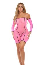 Double Vision Bodysuit Set – Pink - Image 2