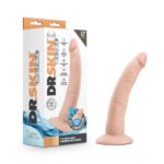 Dr. Skin Glide - 7.5 Inch Self Lubricating Dildo - Vanilla - Image 5