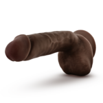 Dr. Skin Glide 8.5 Inch Self-Lubricating Dildo with Balls – Chocolate - Image 3
