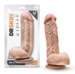 Dr. Skin - Mr. D - 8.5 Inch Dildo With Balls - Beige - Image 3
