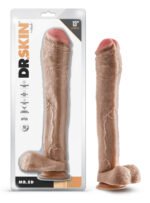 Dr. Skin - Mr. Ed - 13 Inch Dildo With Balls - Beige - Image 3