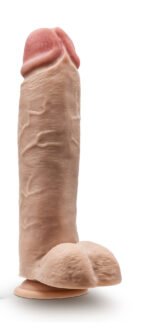 Dr. Skin Mr. Mister 10.5 Inch Dildo with Balls – Beige - Image 4