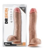 Dr. Skin Mr. Savage 11.5 Inch Dildo with Balls – Beige - Image 3
