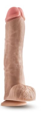 Dr. Skin Mr. Savage 11.5 Inch Dildo with Balls – Beige - Image 4