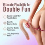Dr. Skin Plus - 16.5 Posable Double Dong - Beige - Image 4