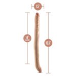 Dr. Skin Plus - 16.5 Posable Double Dong - Beige - Image 8