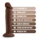 Dr. Skin Plus - 6 Inch Posable Dildo - Chocolate