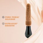 Dr. Skin Silicone - Dr. Arthur - Thrusting Gyrating Vibrating Dildo - Tan - Image 5