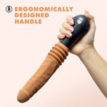 Dr. Skin Silicone - Dr. Arthur - Thrusting Gyrating Vibrating Dildo - Tan - Image 6