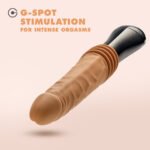 Dr. Skin Silicone - Dr. Arthur - Thrusting Gyrating Vibrating Dildo - Tan - Image 7