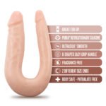 Dr. Skin Silicone - Dr. Double - 12 Inch Double Dong - Vanilla - Image 2