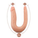 Dr. Skin Silicone - Dr. Double - 12 Inch Double Dong - Vanilla - Image 3
