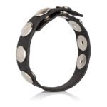 Leather Multi-Snap Cock Ring – Black - Image 3